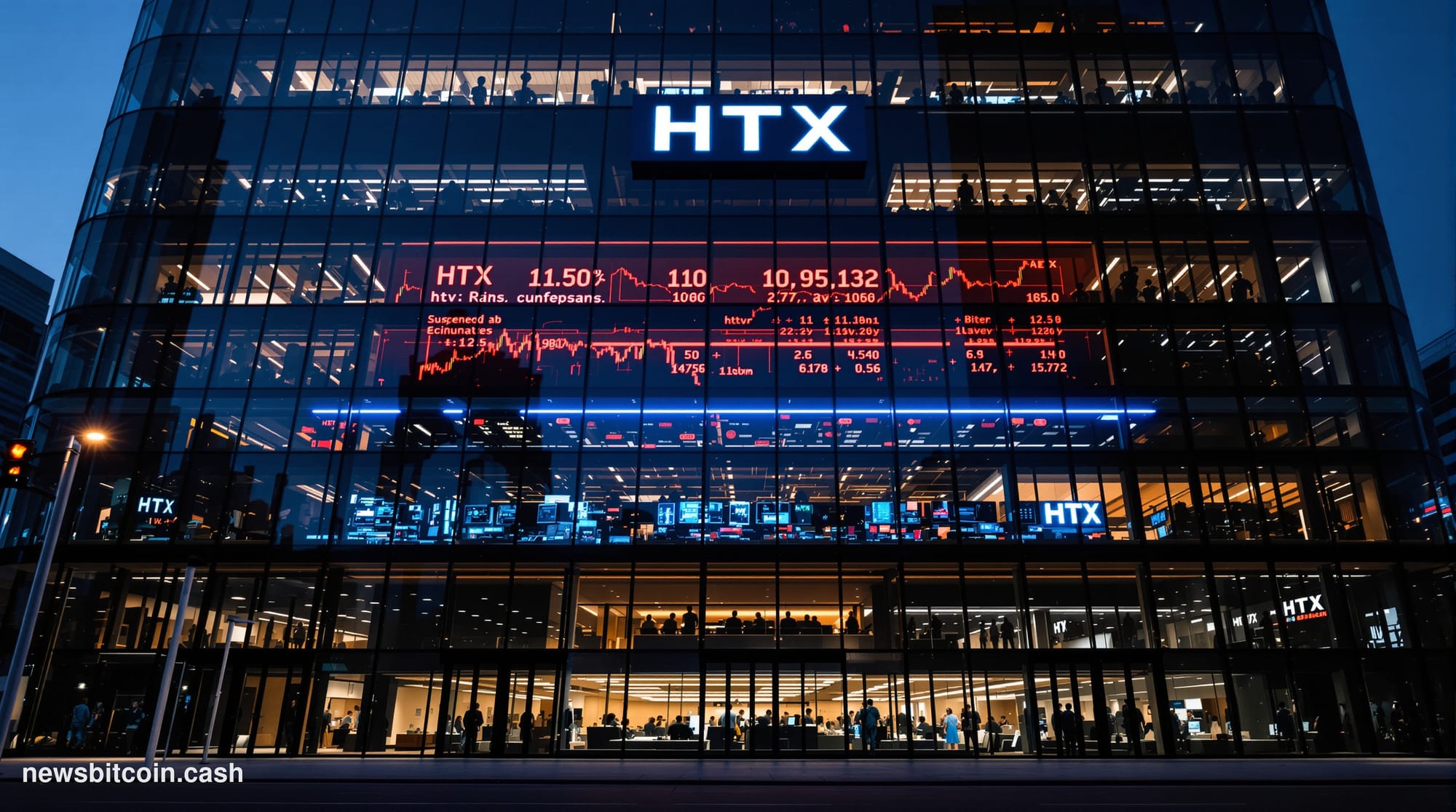 A photorealistic editorial photograph of the <a href="https://www.htx.com" target="_blank" rel="noopener">HTX</a> exchange he
