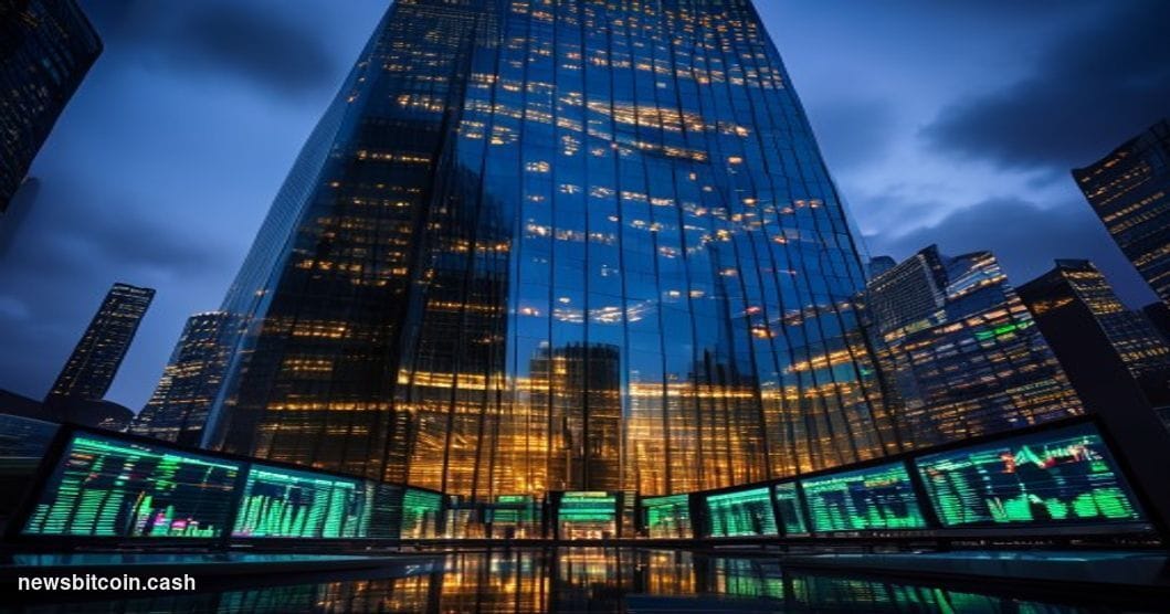 Cinematic photorealistic editorial photograph of the Bank of America corporate tower in Charlotte, North Carolina, shot from 