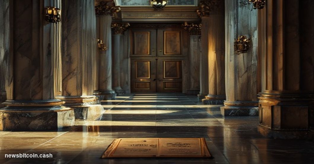 A cinematic photorealistic editorial photograph of the neoclassical exterior of a United States House of Representatives comm