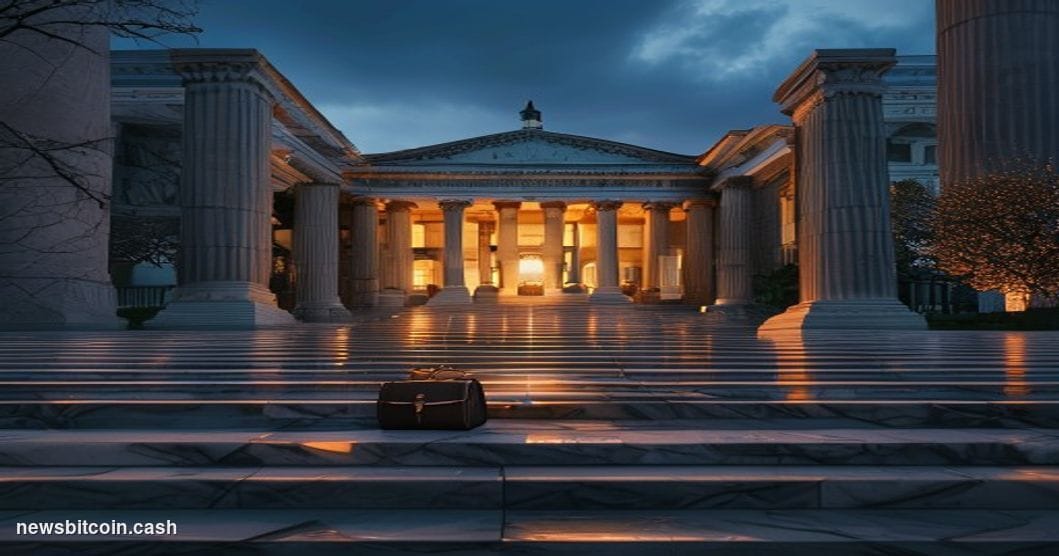 Cinematic photorealistic editorial photograph of the exterior of the U.S. Commodity Futures Trading Commission headquarters i