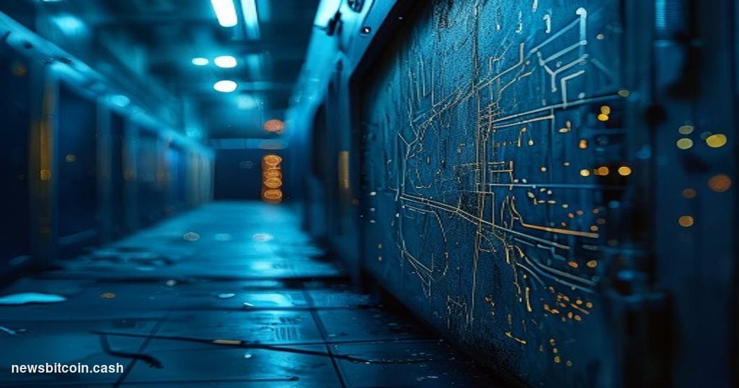 Cinematic photorealistic editorial photograph shot at night, dramatic side-lighting in cold blue and amber tones. Foreground: