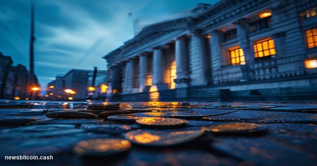 Cinematic photorealistic editorial photograph of the New York State Attorney General's office building in lower Manhattan, sh