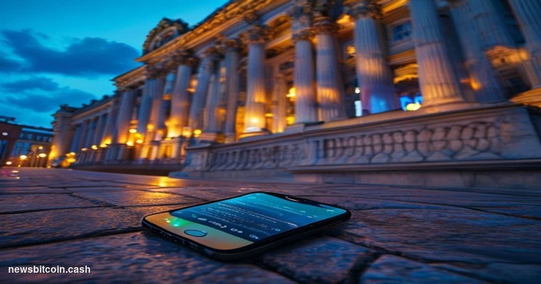 Cinematic photorealistic editorial photograph of the Russian State Duma building in Moscow at dusk, its grand neoclassical fa