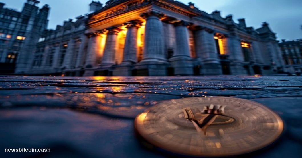 Cinematic photorealistic editorial photograph of the UK HM Treasury building on Horse Guards Road in London, shot from a low 