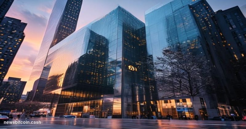 A cinematic photorealistic editorial photograph of the imposing <a href="https://www.dtcc.com" target="_blank" rel="noopener"