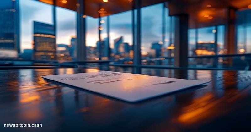 A cinematic photorealistic editorial photograph capturing KuCoin's Australian headquarters in a modern Sydney or Melbourne bu
