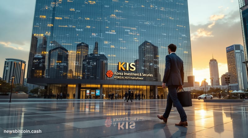 A cinematic photorealistic editorial photograph of the bustling Gangnam financial district in Seoul, South Korea at golden ho