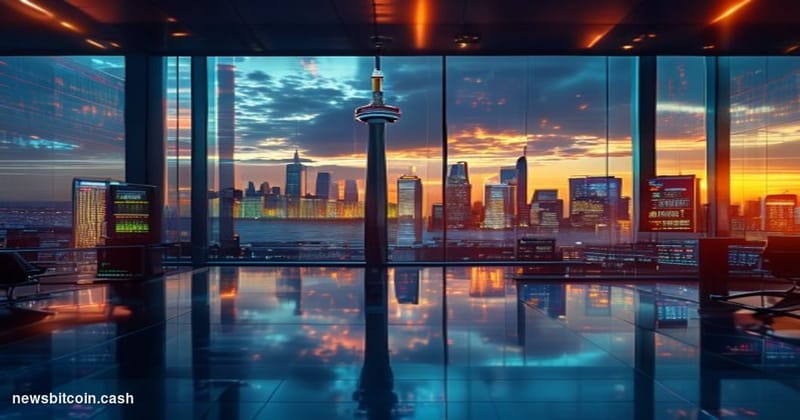 A cinematic photorealistic editorial photograph capturing the cross-border nature of this acquisition. The scene shows the ic