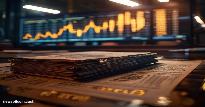 A cinematic photorealistic editorial photograph showing a stark contrast between traditional financial systems and Bitcoin's 