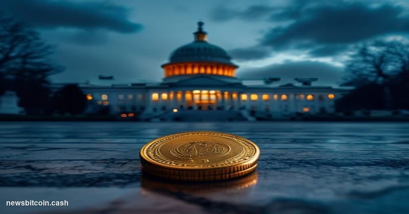 Cinematic photorealistic editorial photograph shot at the United States Capitol building in Washington D.C. at dusk, the icon