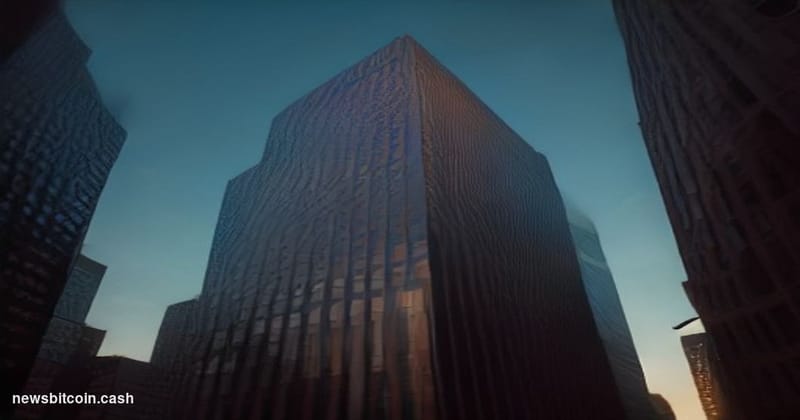 Cinematic photorealistic editorial photograph of the New York State Department of Financial Services building exterior in Low