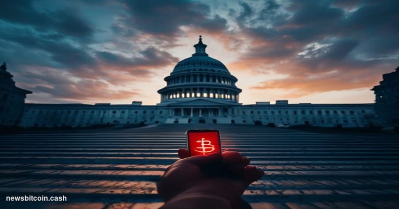 Cinematic photorealistic editorial photograph of the United States Capitol building in Washington D.C. at dawn, shot from a l