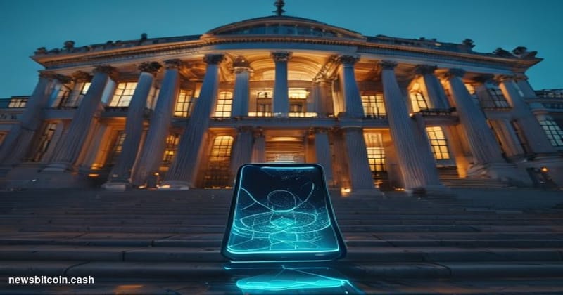 Cinematic photorealistic editorial photograph of the U.S. Capitol building in Washington D.C. at dusk, shot from a low angle 