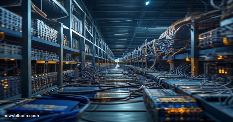 Cinematic photorealistic editorial photograph of a Malaysian law enforcement warehouse filled with rows upon rows of seized c