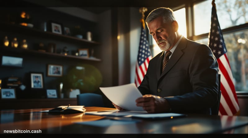 Cinematic photorealistic editorial photograph of a US military veteran in civilian business attire standing at a polished woo