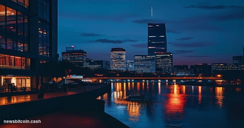 Cinematic photorealistic editorial photograph of the Seoul skyline at dusk, dominated by the iconic Lotte World Tower rising 