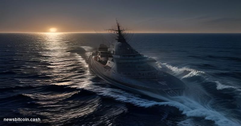 Cinematic photorealistic editorial photograph of a United States Navy destroyer at sea in the Eastern Mediterranean, shot fro