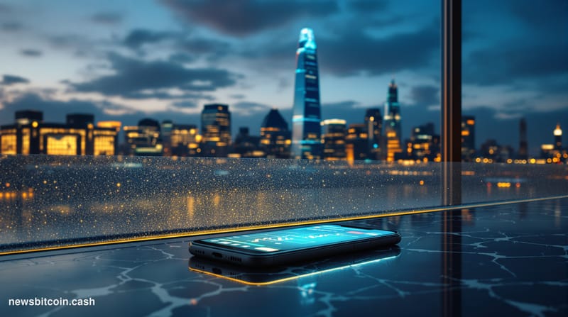Cinematic photorealistic editorial photograph of the iconic skyline along the River Thames in London at dusk, with the Financ